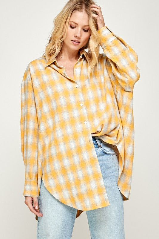 Yellow Plaid Flannel