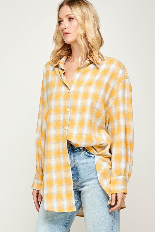 Yellow Plaid Flannel