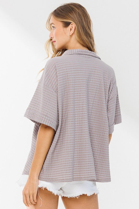 Taupe Short Sleeve Shirt